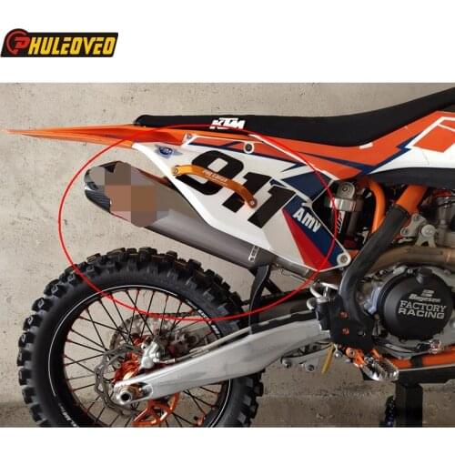 Titanium for KTM EXC EXC-F 250 350 450 500 for KTM SXF250 350 450 500 Husqvarna TE FE250 350 450 501 Motorcycle Exhaust Muffler