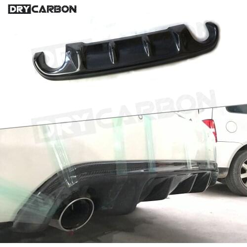 Carbon Fiber Rear Lip Diffuser Spoiler for Infiniti Q50 Q50S 2014-2017 JP Style FRP Back Bumper Trim Cover Accessories
