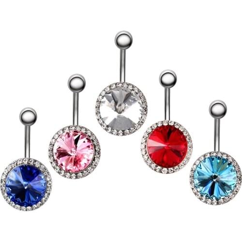 1PC Sexy Belly Button Rings Navel Piercing Jewelry 14G Surgical Steel Piercing Ombligo Nombril Body Pircing Jewelry For Women