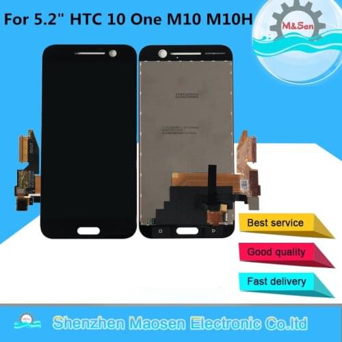 5.2"Original M&Sen For HTC 10 One M10 M10H LCD Screen Display+Touch Panel Digitizer For HTC M10 Assembly Repalcement LCD Display