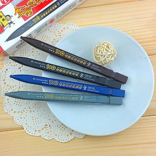 1 Set Student Exam Mechanical Pencil Supplies Write on Answer Sheet 2B Pencil Lead Refill Kit Kids School Stationery