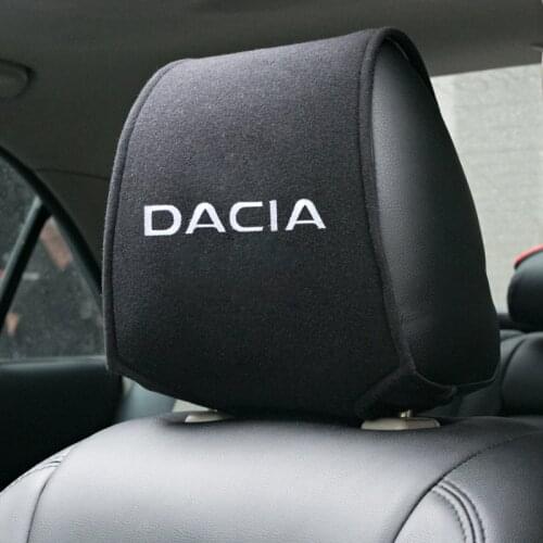 1PCS Hot car headrest cover fit for Dacia Duster Logan Sandero Lodgy Accessories Car Styling