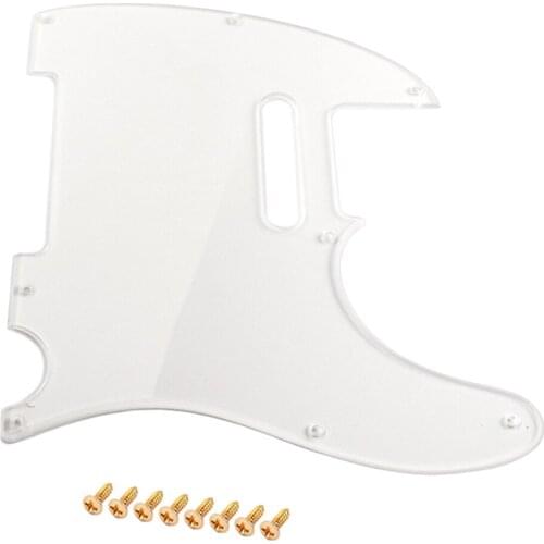 1 Ply PVC Pick guard Scratch Plate for TL Guitar Accs Clear Transparent