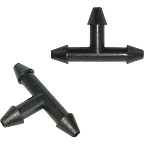 30Pcs 3/5mm Barbed T Connector Drip Irrigation System Water Hose Adapter Garden Greenhouse Watering Pipe Plastic Tee Joint