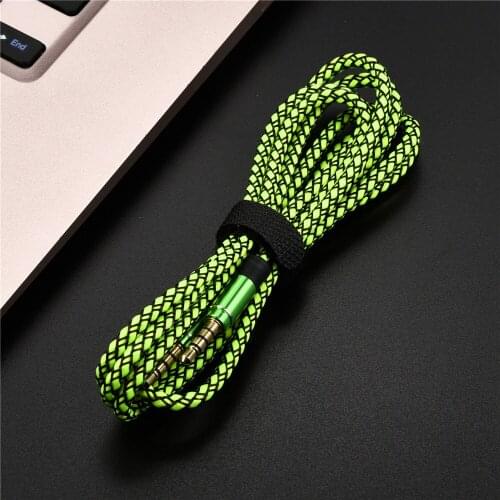 5Ft Car Aux Cord Speaker Wire Male to Male For Cell PhoneTablet Samsung Xiaomi Headphone Adapter Speaker Wire 3.5mm CordSpeaker