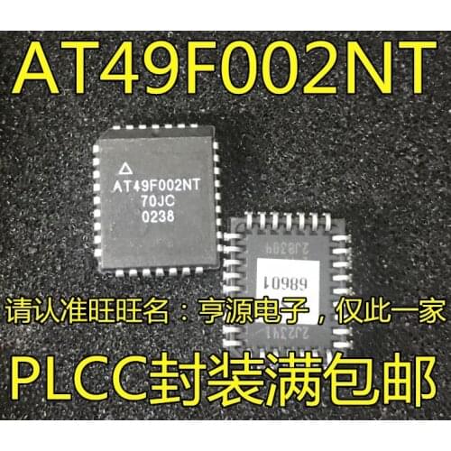 5pieces AT49F002NT-70JC AT49F002 PLCC