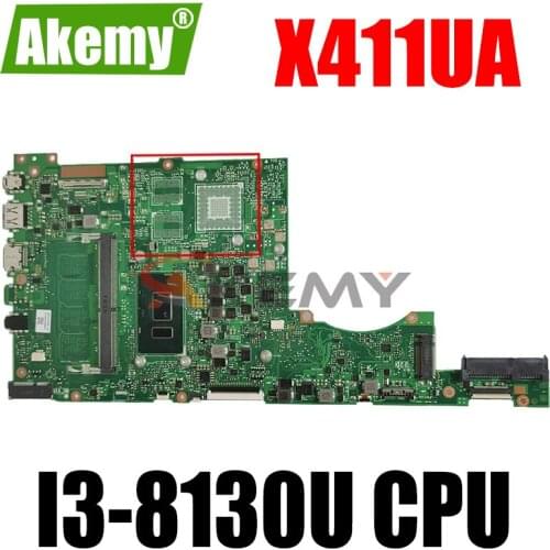 Akemy X411UA Laptop motherboard for ASUS VivoBook-14 X411UA X411UQ X411UN X411U S4200UQ S4200U original mainboard I3-8130U GM