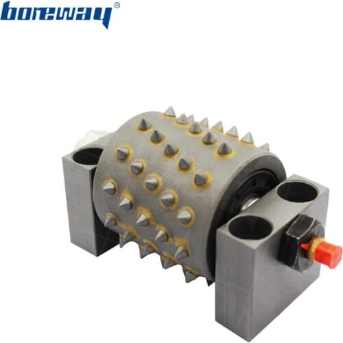 Boreway 60S teeth Diamond Tool Bush Hammer Rollers Without Frankfurt Base For Grinding Concrete Litzhi Surface
