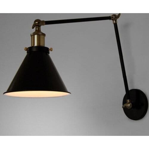 American Retro Country Loft Style LED lamps Industrial Vintage Iron wall light for Bar Cafe Home Lighting