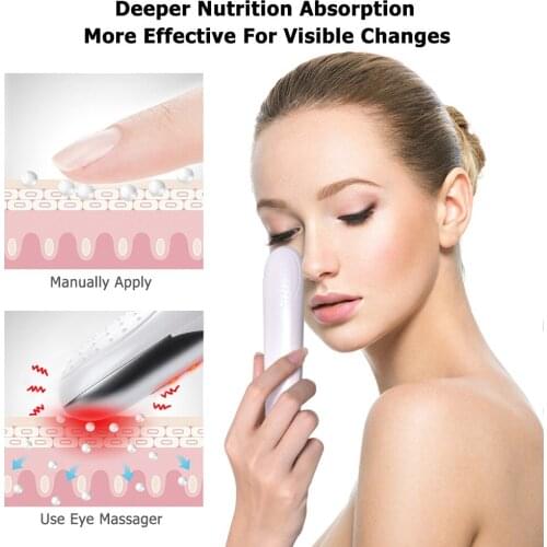 Ems Trillingen Ogen Massage Rood Licht Therapie Anti Rimpels Verwijderen Donkere Cirkel Anti Aging Eye Care Hot Massager Beauty