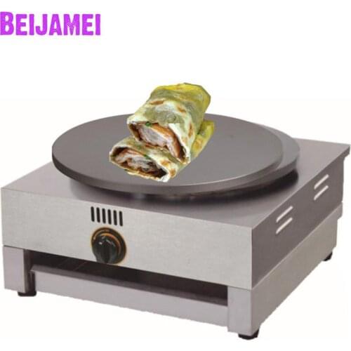 BEIJAMEI Commercial Single Plate Gas Crepe Maker Grill Machine/Stainless Steel Gas Crepe Pancake Making Machine Price
