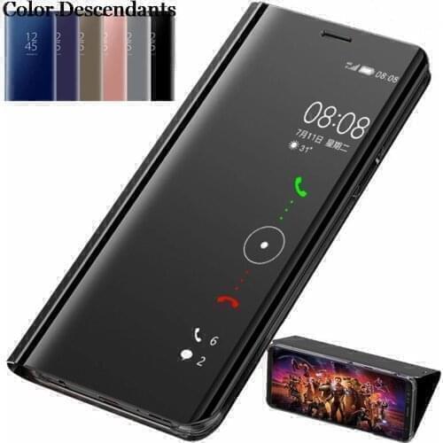 Cases Pocom3pro Smart Mirror Flip Phone Cover Case For Poco M3 Pro Pocom3 Pro Pocom3 Pocom 3 3pro Magnetic Stand Coque Funda