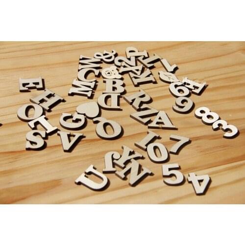 Wood Letter diy woodedn letter number and pattern Decorative used for wedding Decoration Home Decoration
