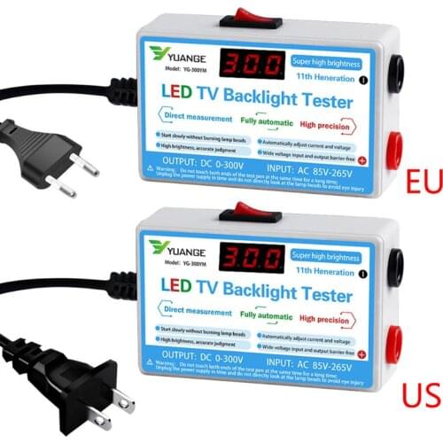 Home LED TV Backlight Tester EU/US Plug Output 0-300V Lamp Bead LCD Digital Display Strips Detection Tool