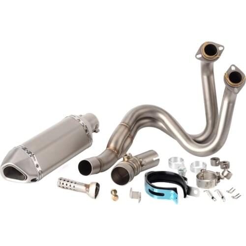 ER 6N Motorcycle For Kawasaki ER6N ER6F 2012 -2016 Ninja 650 ER6F Escape Slip-on Motorcycle Exhaust Pipe Muffler With Link Pipe