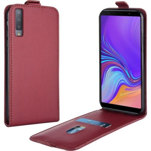 Flip Case for Samsung Galaxy A7 2018 A750 SM-A750F 6'' Leather Case for Samsung A7 2018 A750F A72018 Phone Case