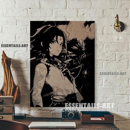 Genshin Impact Vintage xiao Canvas Wall Art Painting Decor Bedroom Study studio print Living kid Room Home Decoration Prints
