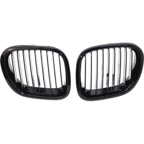 Car Grill Easily Installation Elements Matte Black Kidney Grille Personal for BMW Z3 1996-2002 51138412949 51138412950