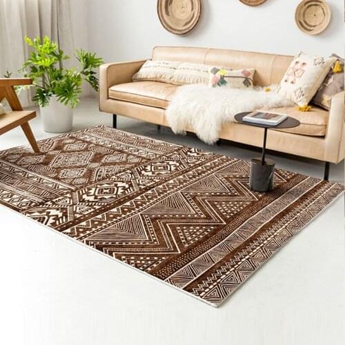 Morocco Ethnic Carpet For Living Room Retro American Style Bedroom Carpet Vintage Persian Mat Home Carpet Study Decor Floor Rugs