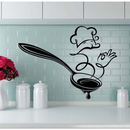 Kitchen Wall decal Cook The heart of home Kitchen Decor Cooking Kitchener Cuisine Wall Sticker Kitchen Decor Vinyl Decal B304