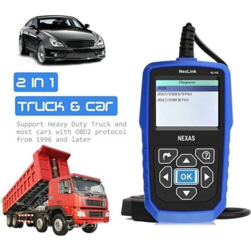 NEXAS NL102 Heavy Duty Truck & Car HD OBD2 Diagnostic Code Reader Scanner Tool