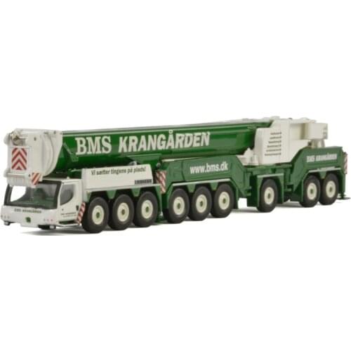 New and Rare WSI 1:87 Liebherr 71-2014 LTM1750 BMS A/S Crane Engineering Machinery Diecast Toy Model For Collection,Decoration