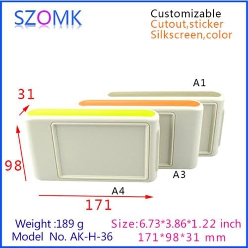 Diy enclosure plastic electrical junction housing (4 pcs) 179*98*32mm plastic handheld enclosure szomk diy electronic box
