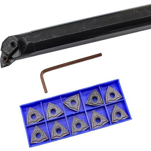 S25S-MWLNR08 1PCS+ 10PCS WNMG080404-MM HP1025 carbide insert for CNC Lathe Turnning cutter holder turning tools holder