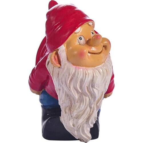 Garden Statue Gift Art Old Man Collectible Home Decor Outdoor White Beard Resin Craft DIY Desktop Display Waterproof Miniature