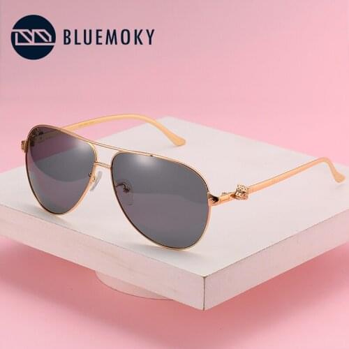 BLUEMOKY Aluminum Pilot Polarized Sunglasses Women Men Luxury Brand UV400 Mirror Shades Eyewear Anti-glare Driving Sun Glasses