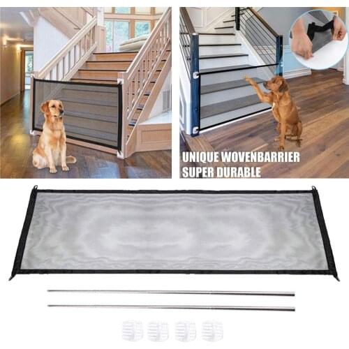 Universal Pet Dog Gate Ingenious Mesh Dog Fence For Indoor and Outdoor Safe Pet Dog gate Safety Enclosure Pet supplies