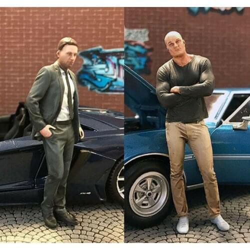 1/35 Man(Not include car) Resin Figure Building Kit