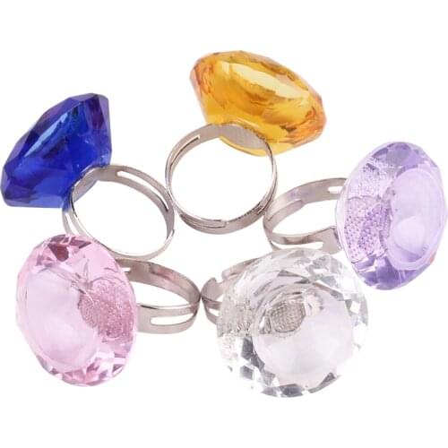 1pcs Pro Glass Crystal Glue Finger Ring Individual Eyelash Extension Glue Holder Eye Lash Adhesive Stand Pallet Holder