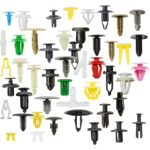 100pcs Mixed car Fastener for Lada granta vesta Skoda rapid fabia Mazda 3 Ford Focus 2 Accessories