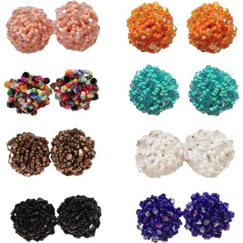 11 Colors Perfect Match Spring Unique Design Jewelry Gorgeous Resin Handmade Beads Earring Ball Boho Fashion Jewelry Women