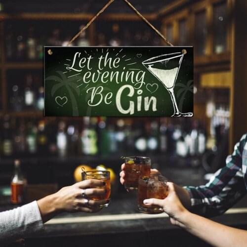 Decorative Hanging Plaque Wear-resistant Wood Word Pattern Green Door Sign Pendant Beer Bar Accessories Vintage Decor