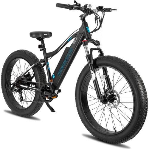 Free Shipping 7 Speed Electric Bike 48V/500W,32KM/H Electric Mountain Bike 26 Inch Tire Electric Snow Bicycle Beach E-Bike