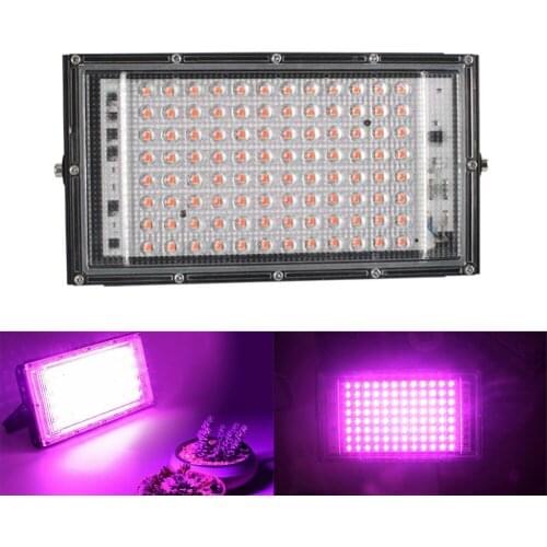 50W 100W LED Grow Light Full Spectrum 110V/220V LED Phyto Lamp For Seeds Hydroponics Greenhouse Home Plants Growth Lighting