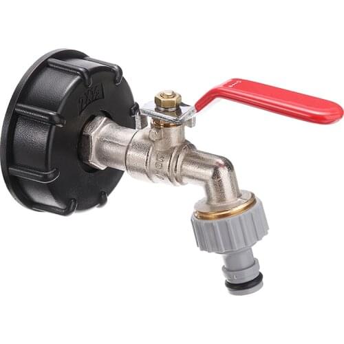 IBC Adapter S60 X6 With 1/2" Outlet Tap For Rainwater Tanks IBC Tank Replacement Valve Water Tank Hose Connector