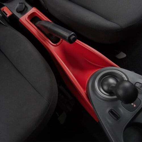 Car Strage Box Gear Shift Panel Decortaion Cover For Mercedes Smart 453 fortwo forfour Interior Styling Modification Accessories