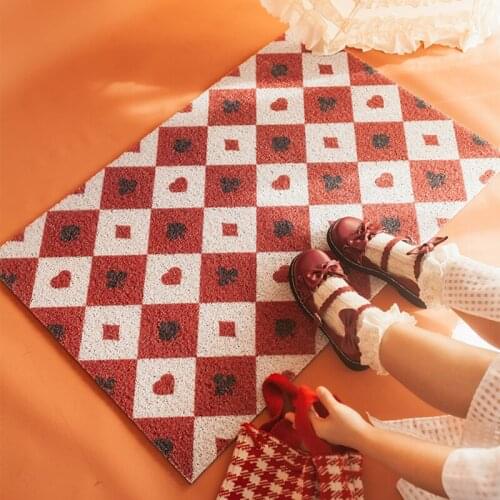 Creative Design Home Door Mat Carpet Hallway Living Room Kitchen Bath Corridor Custom Mat Carpet PVC Anti-slip Entrance Door Mat