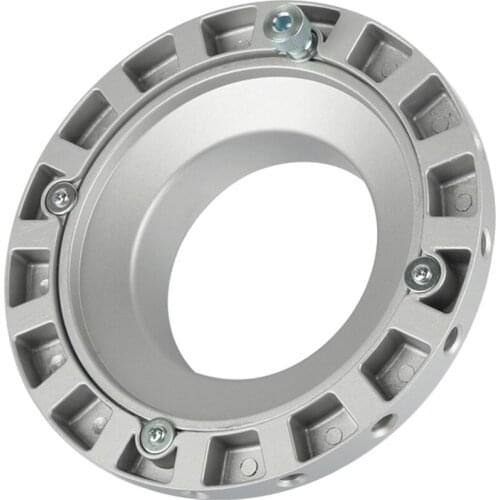 Bowens Mount Speed Ring Adapter Studio Accessory for LED Flash Light Compatible with Godox NiceFoto Jinbei