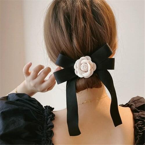 Fashion Ball Head Hair Tools Headwear Pan Head Lazy Fluffy Tool Elegant Barrette Bow Temperament Hair Bow Rose Hair Accessories