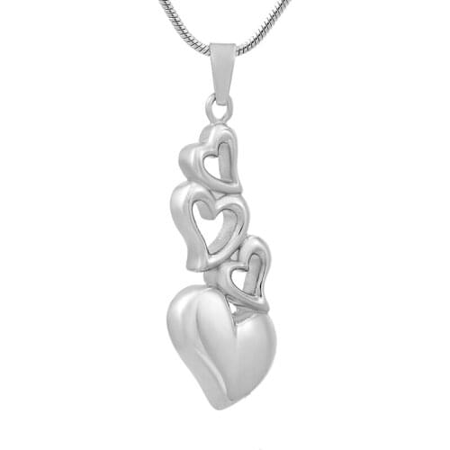 IJD9776 Heart to heart fashion jewelry accessories stainless steel cremation jewelry pendant for ashes memorial urn necklace