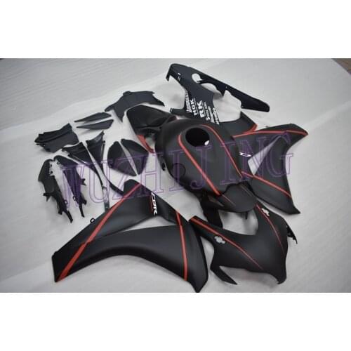 Body Kits CBR 1000 RR 2011 Motorcycle Fairing CBR 1000RR 2010 Matter Black Red Fairing CBR 1000 RR 2008 - 2011