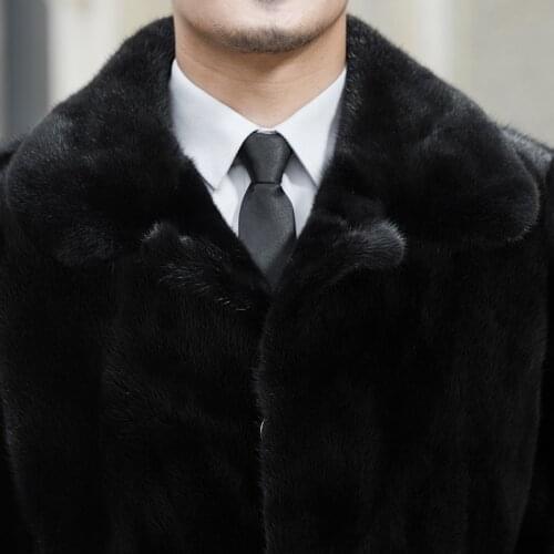 Real Men Winter Jacket Man New Natural Fur Coats Mens Mink Jackets Luxury Coat overcoat G05-AC618 KJ1346