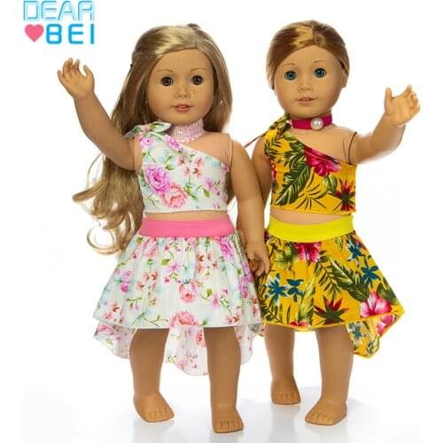 2021 New Fashion Screen skirt Suits Fit For American Girl Doll 18Inch American Girl Doll Clothes