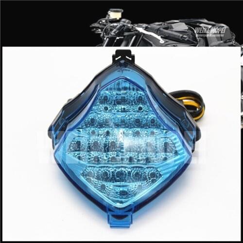 New Blue LED Rear light Tail Lamp Taillight Turn Signal Lights Fit For YAMAHA YZF1000 R1 04 05 06 2004 2005 2006