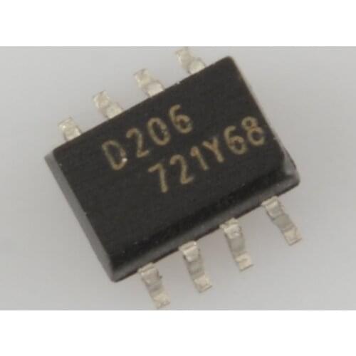 Original ILD206 silk-screen D206 dual channel decoupling strips SOP8 phototransistor light