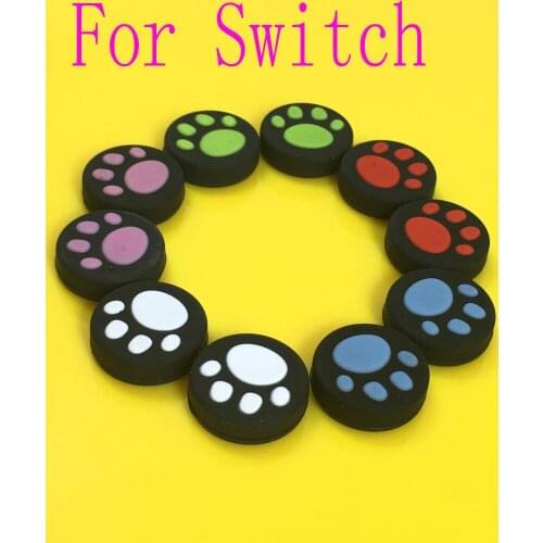 JCD 2PCS Cute Cat Paw Claw Silicone Analog Controller High quality Grips Cap For Nintendo Switch NS Controller Joy-Con